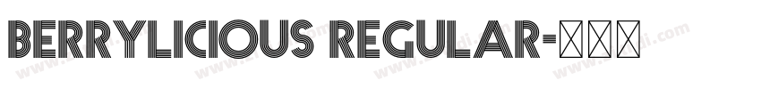 Berrylicious Regular字体转换